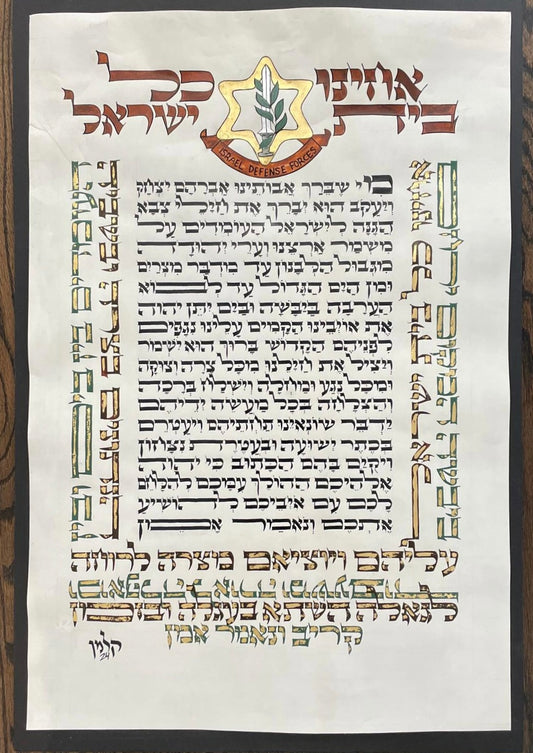 Prayer for  IDF