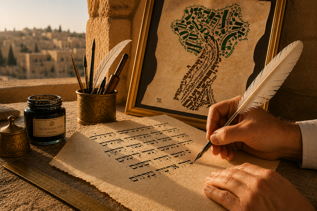 How Custom Hebrew Artwork Transforms a Personal Verse into Fine Art