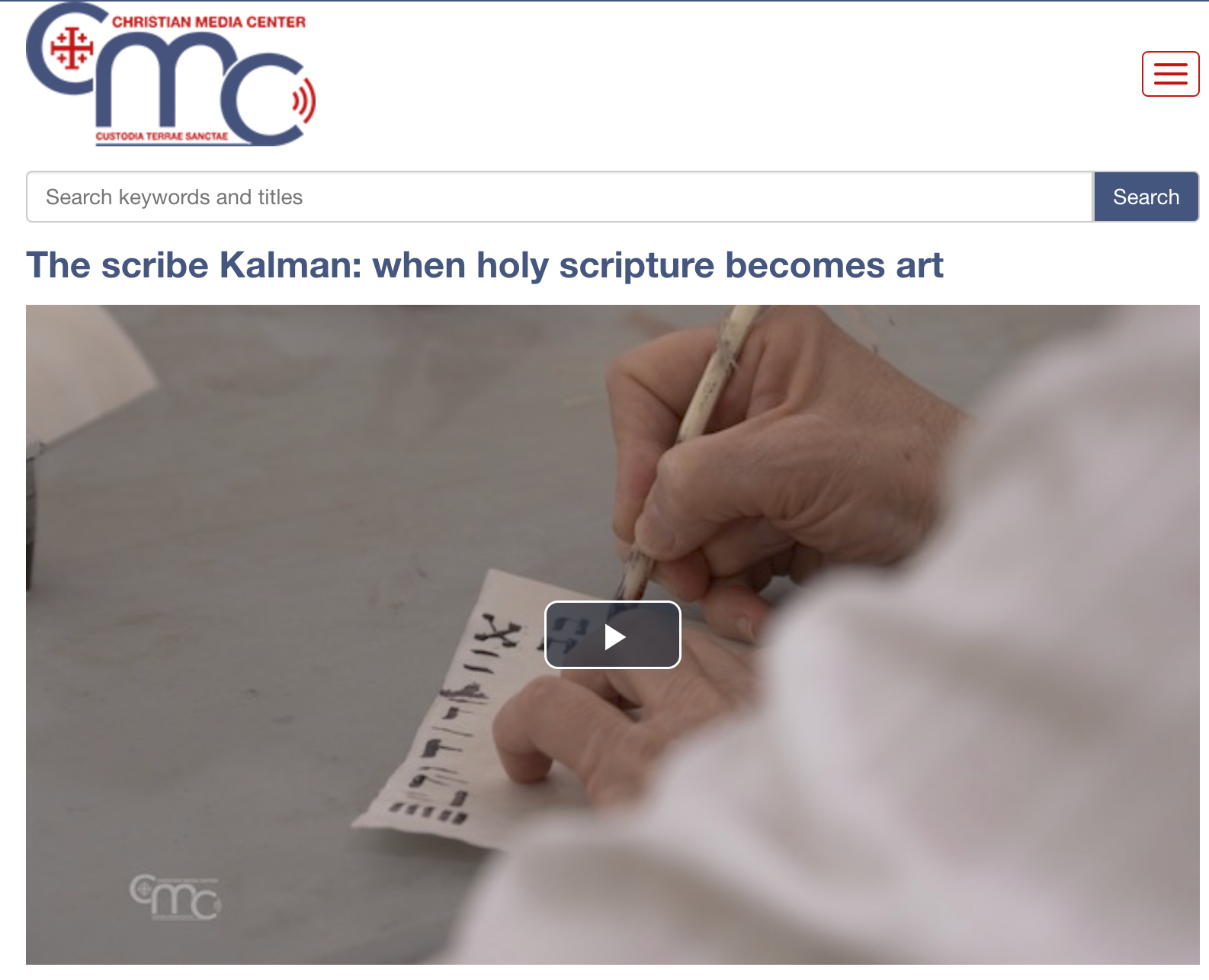 The scribe Kalman: when holy scripture becomes art – The Jerusalem Scribe