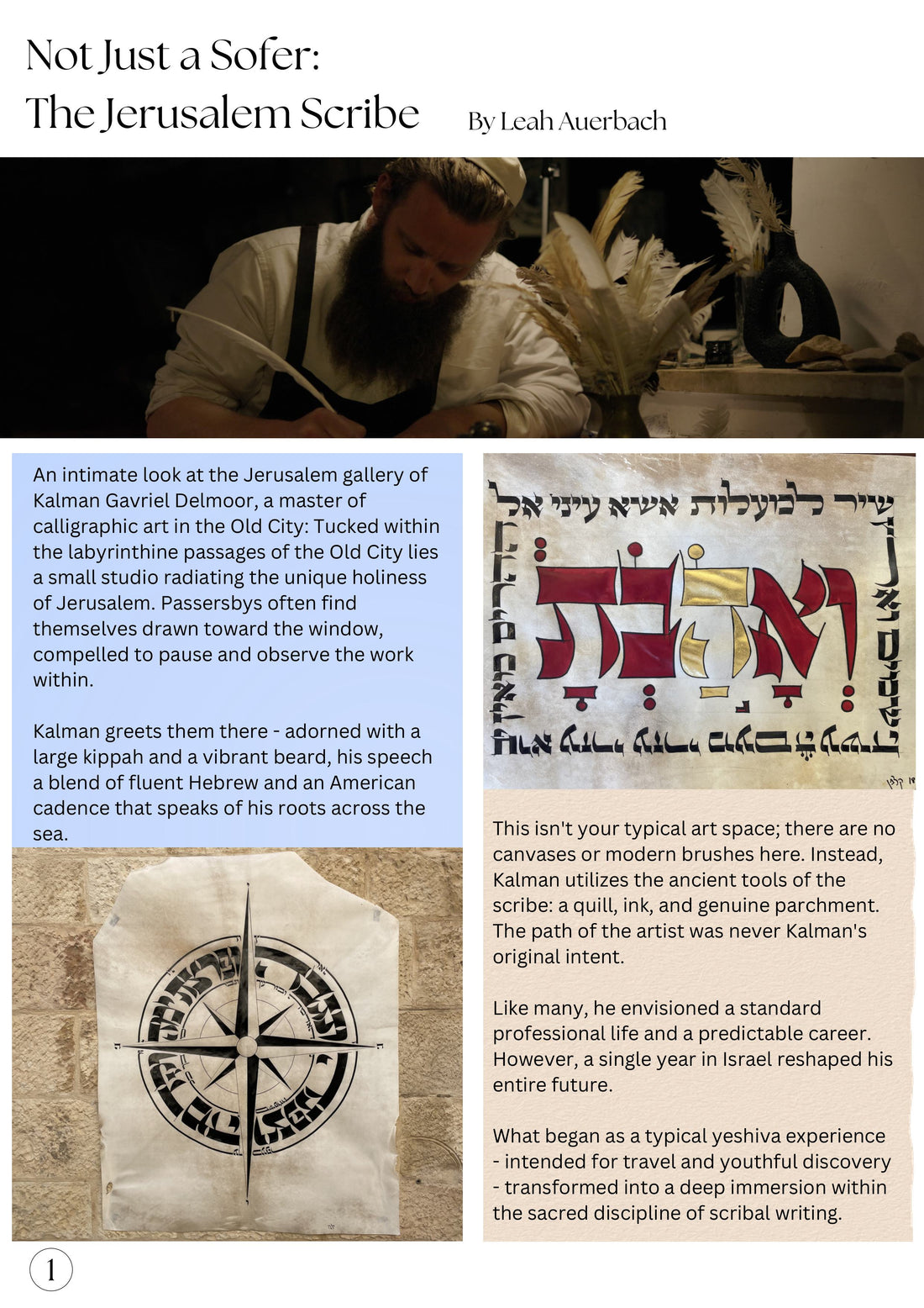Not Just a Sofer: The Jerusalem Scribe